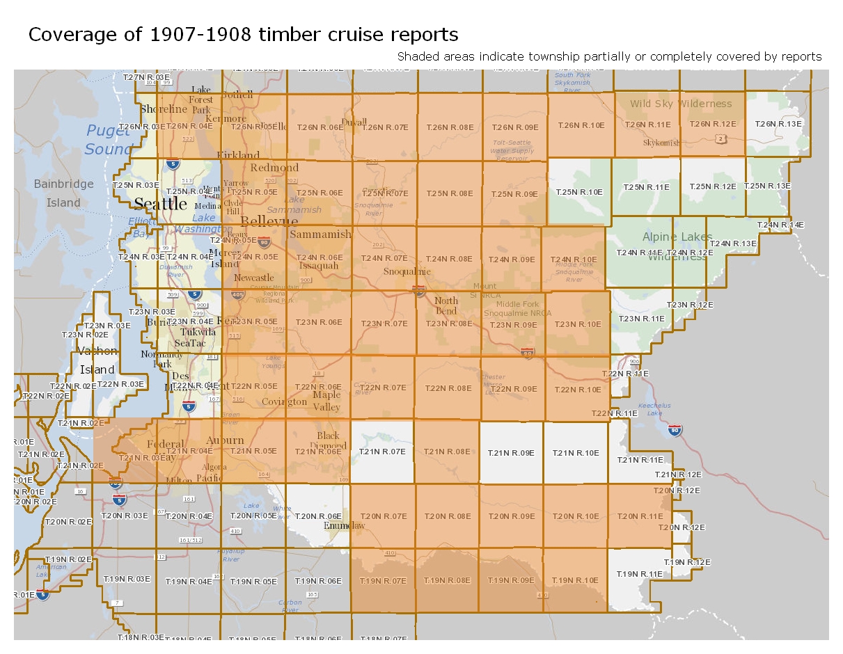 Visualizing King County timber cruise reports from 190708 Bytes and